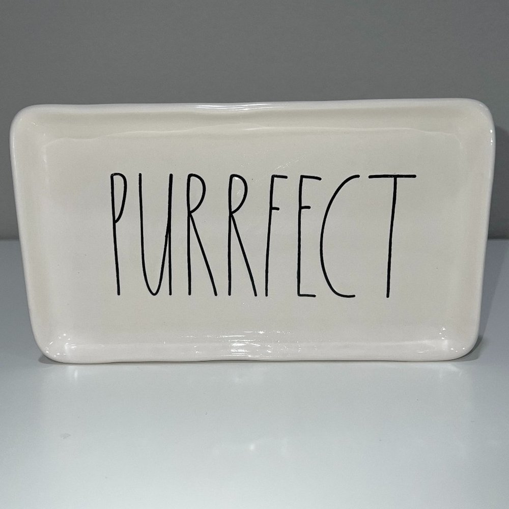 NEW RAE DUNN "purrfect" snack plate